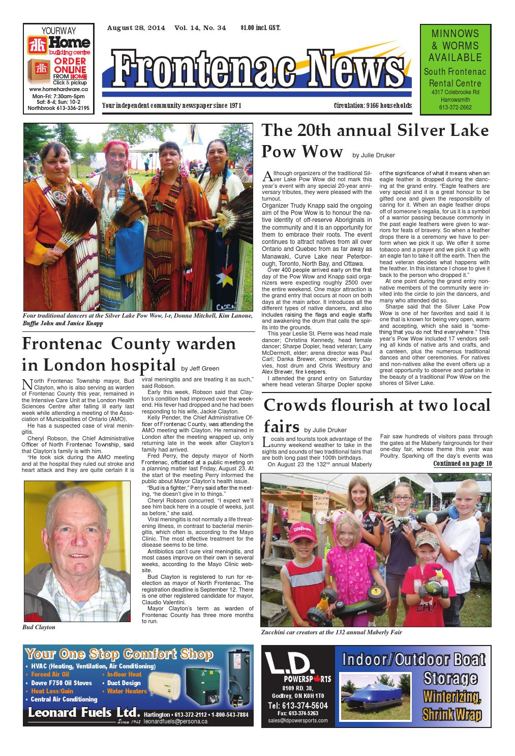 Vol.14 No.34 by Frontenac News PDFs have moved to Google Drive. Access