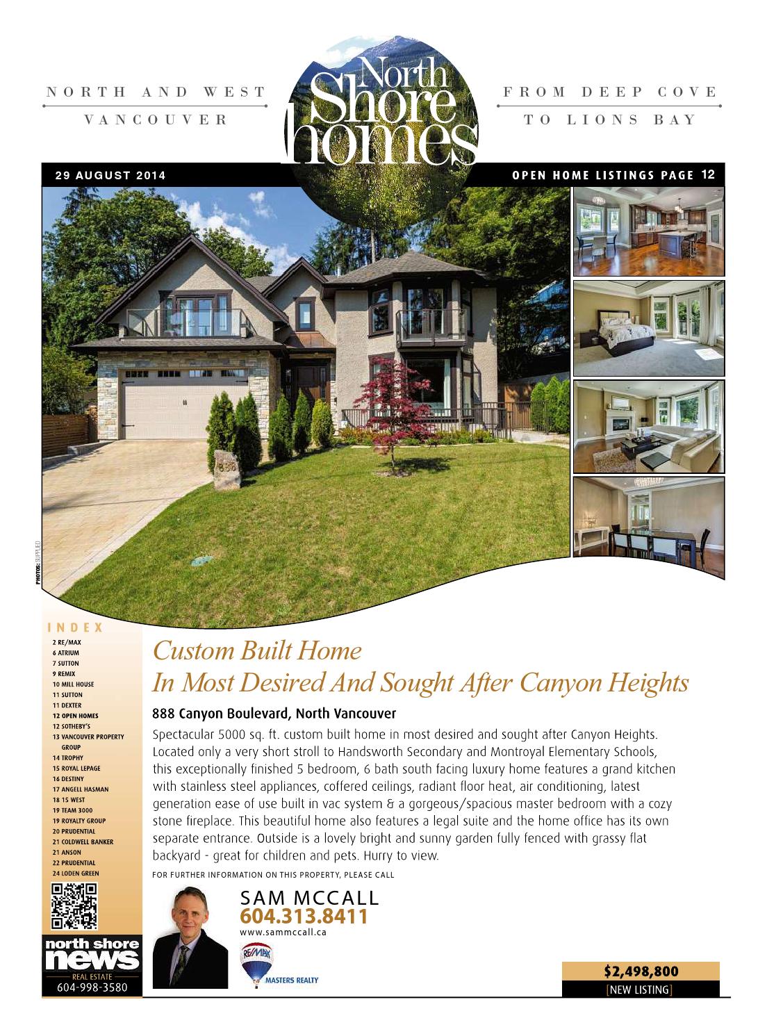 North Shore Homes Real Estate August 29 2014 by North Shore News Issuu