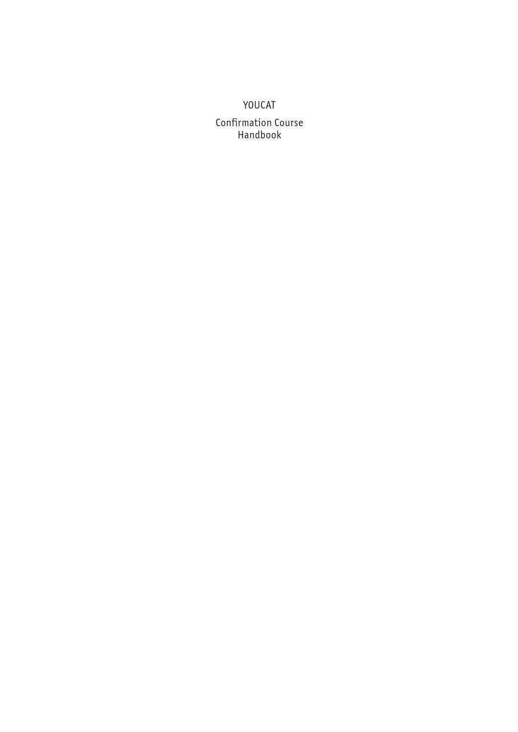 Do895 YouCat Confirmation Handbook for Catechists Sample by Catholic ...