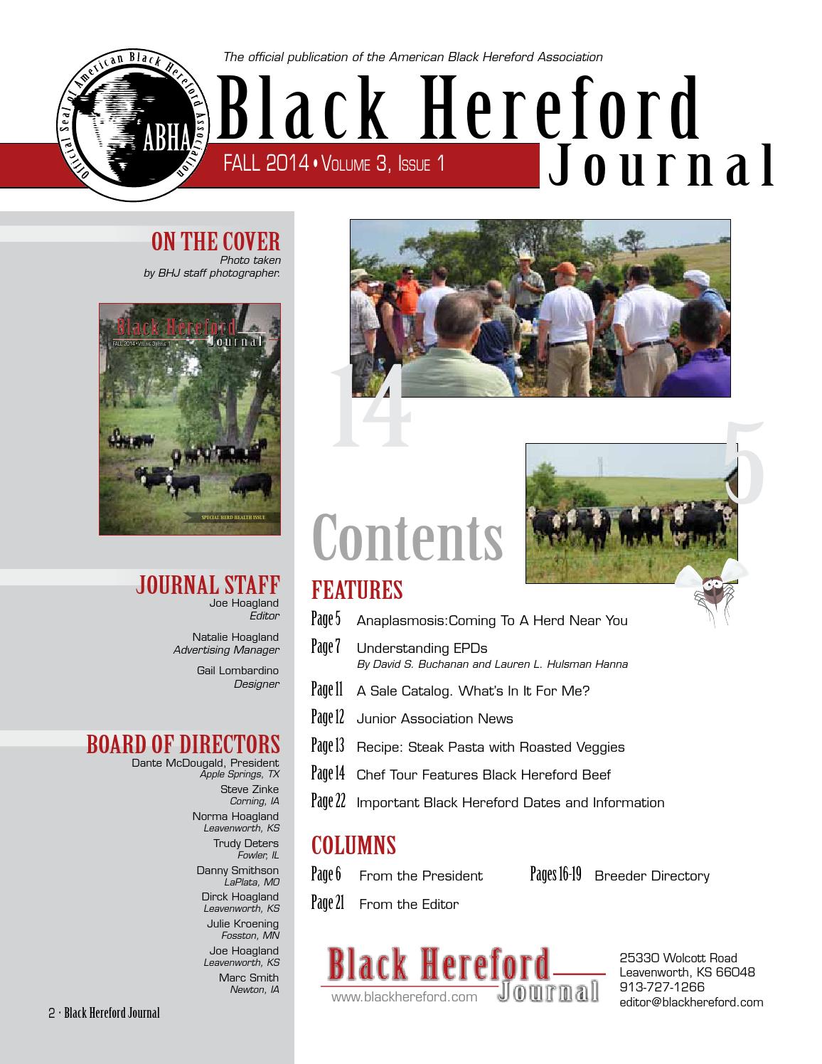 Black Hereford Journal by Gail Lombardino, Homestead Graphics Issuu
