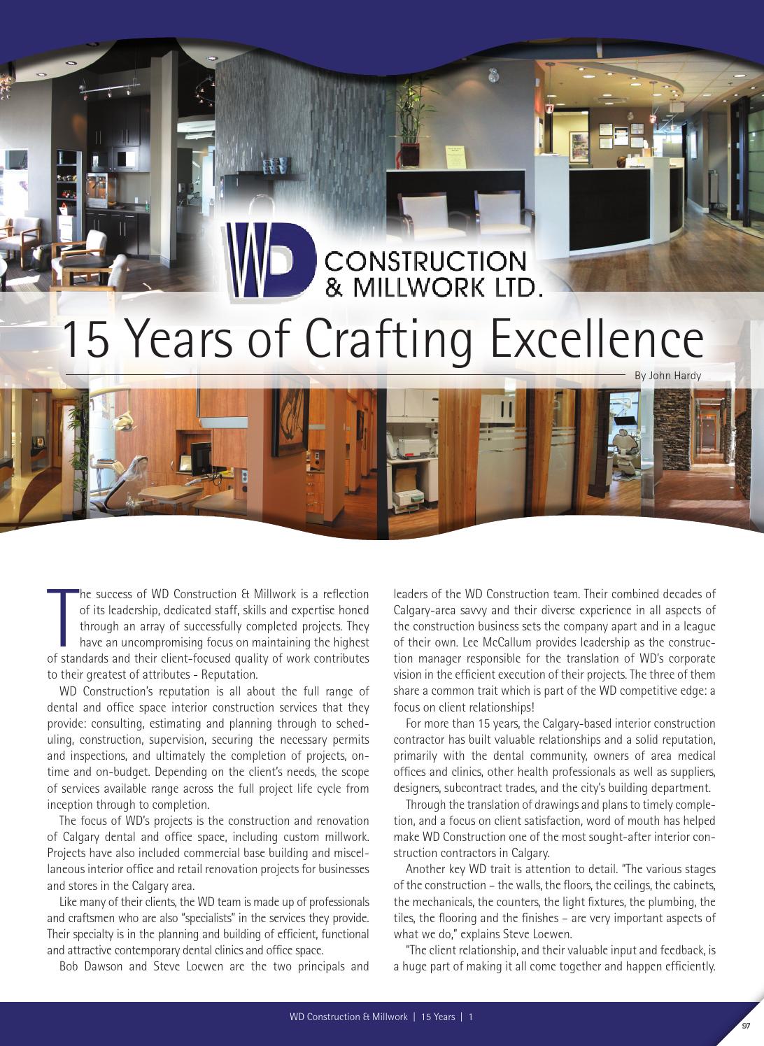 BIC September 2014 WD Construction profile by Business in Calgary Issuu