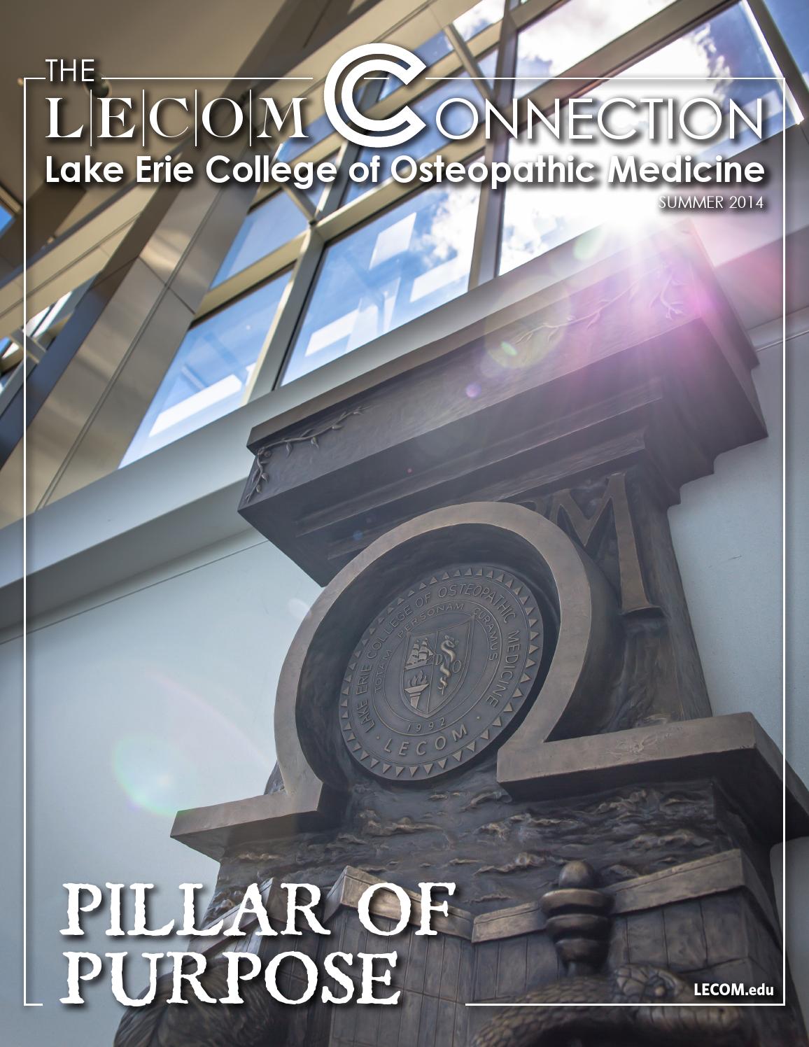 lecom connection summer 2014 by lake erie college of osteopathic lecom letter of recommendation