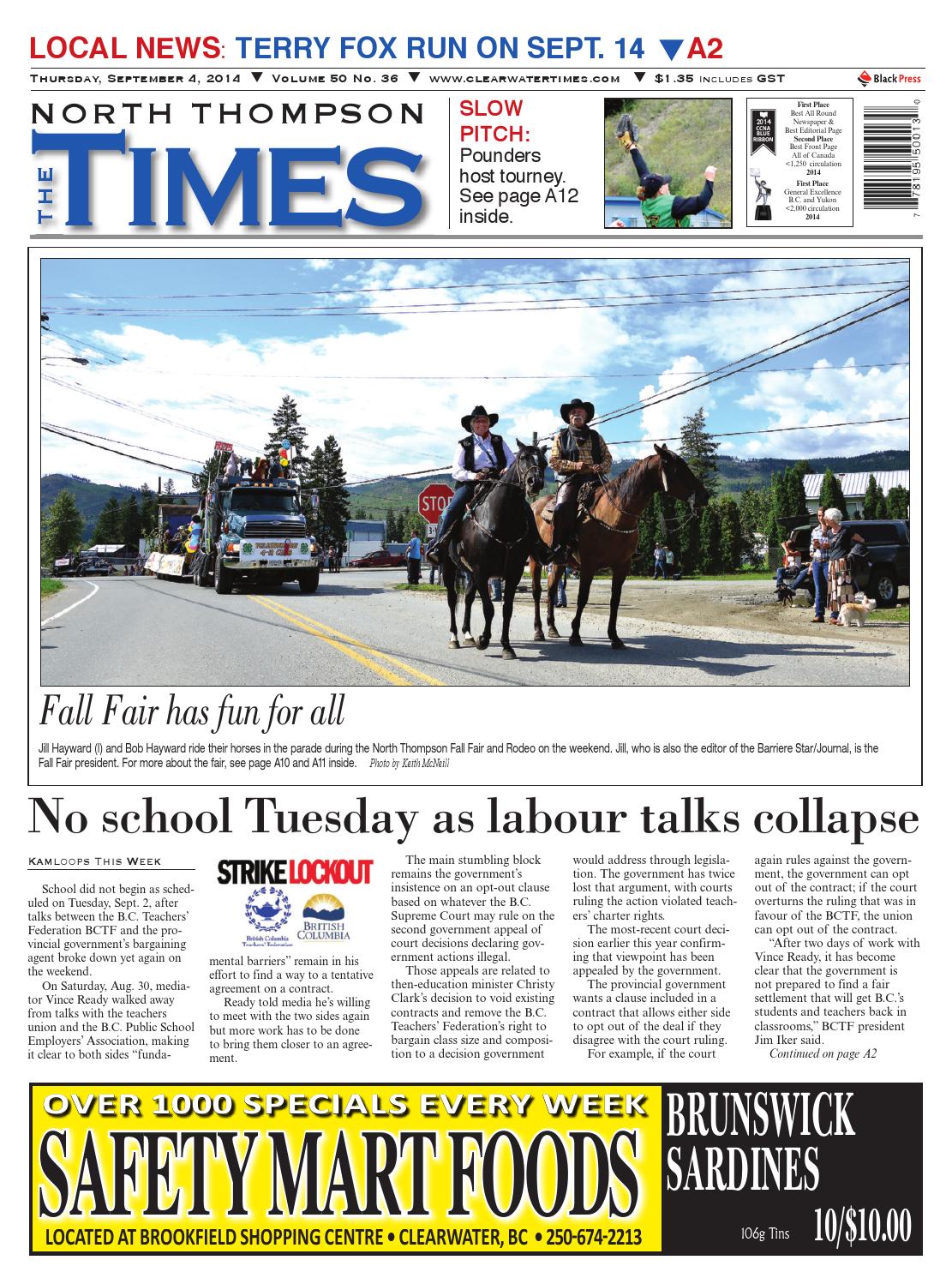 Clearwater Times, September 04, 2014 by Black Press Media Group Issuu