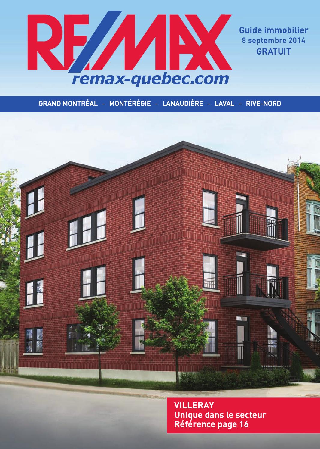 QUEBEC Remax Montreal 08 Sep., 2014 by NextHome Issuu