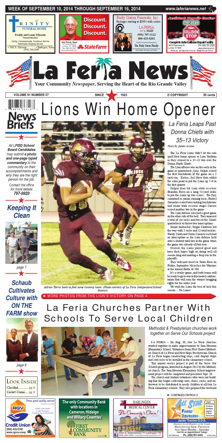 La Feria News September 10, 2014 by La Feria News Issuu