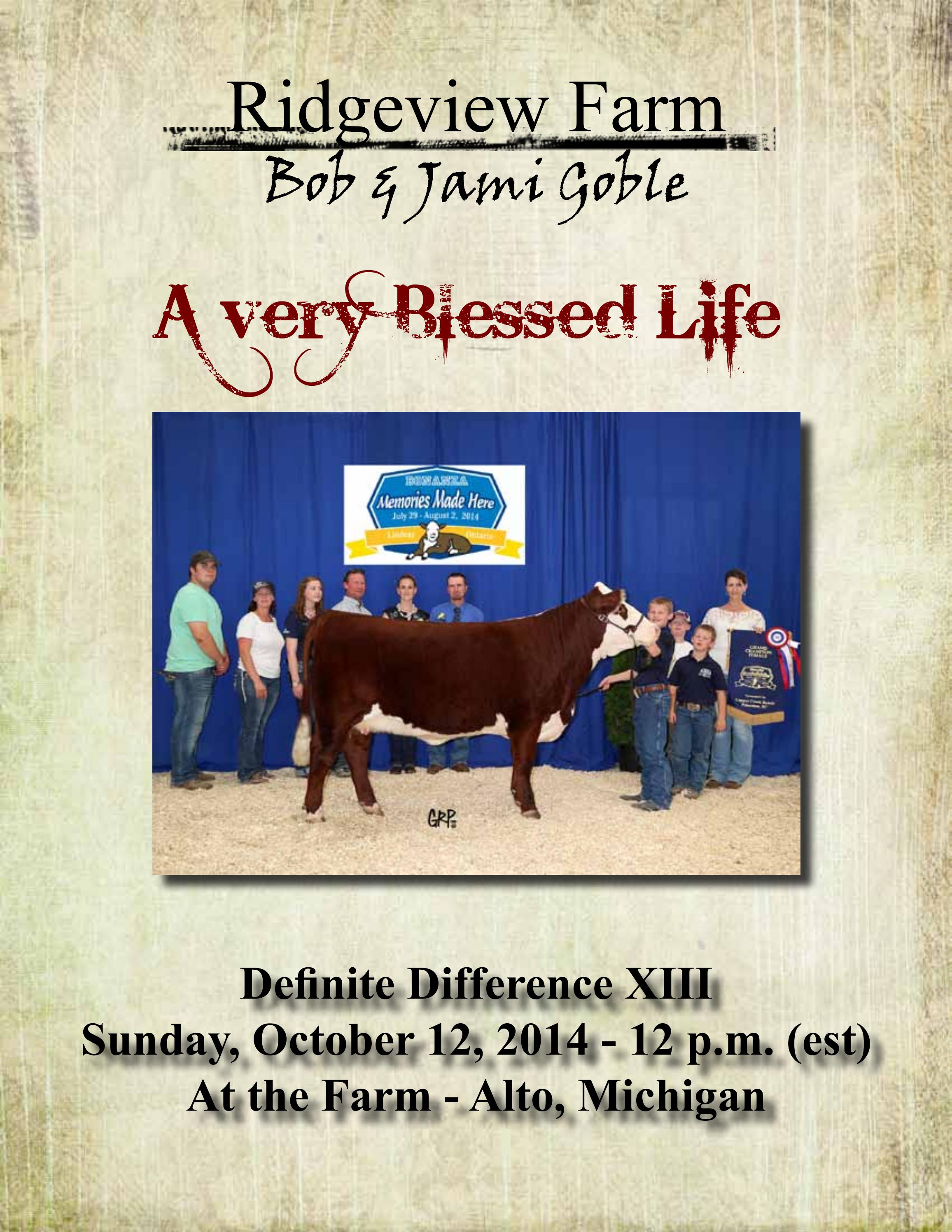Ridgeview Farms Definite Difference XIII by Cattle In Motion, LLC Issuu
