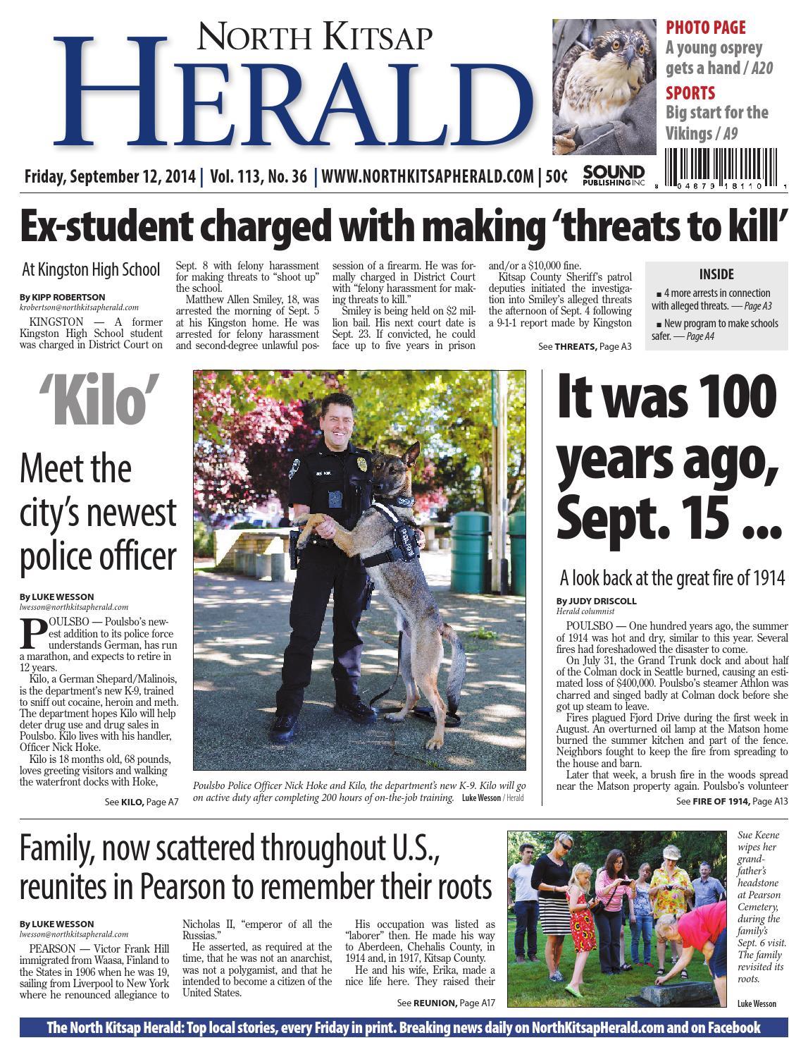 North Kitsap Herald, September 12, 2014 by Sound Publishing Issuu