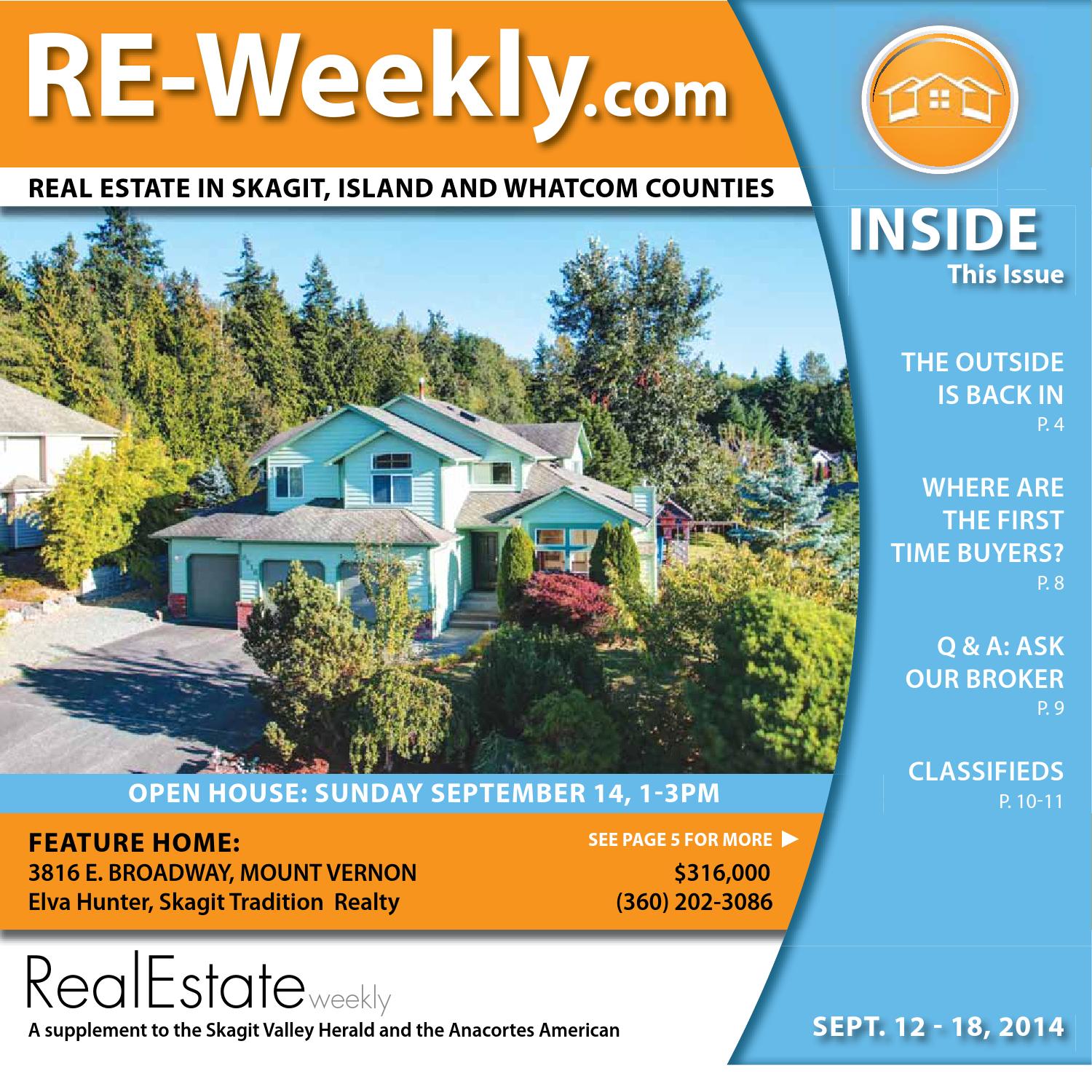Real Estate Weekly September 12, 2014 by Skagit Publishing Issuu