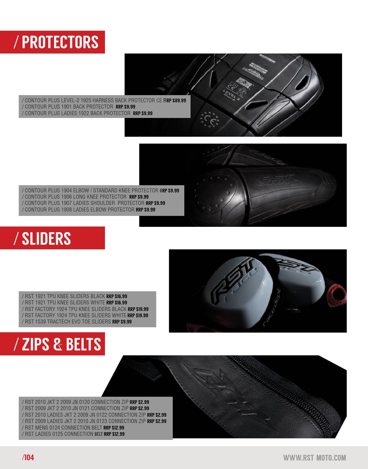 RST 1921/ Tpu Knee Sliders Black