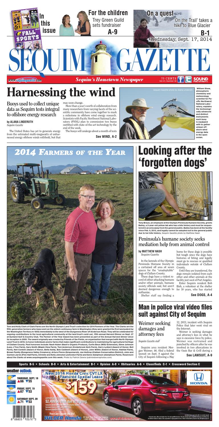 Sequim Gazette, September 17, 2014 by Sound Publishing - Issuu