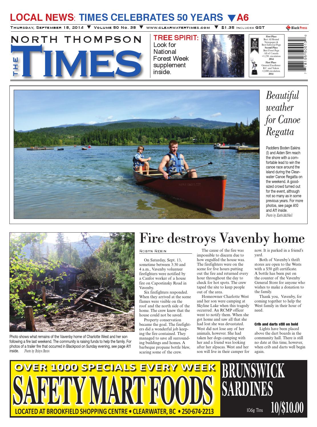 Clearwater Times, September 18, 2014 by Black Press Media Group Issuu