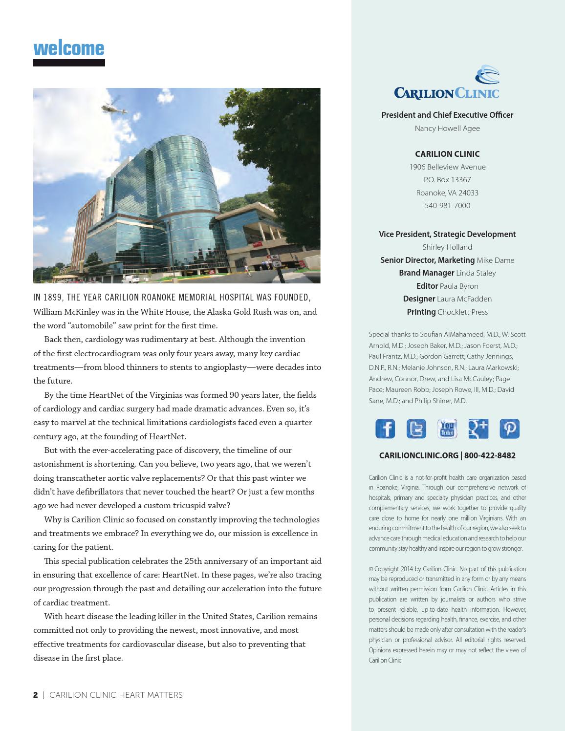 Carilion Clinic Heart Matters 2014 by Carilion Clinic Issuu