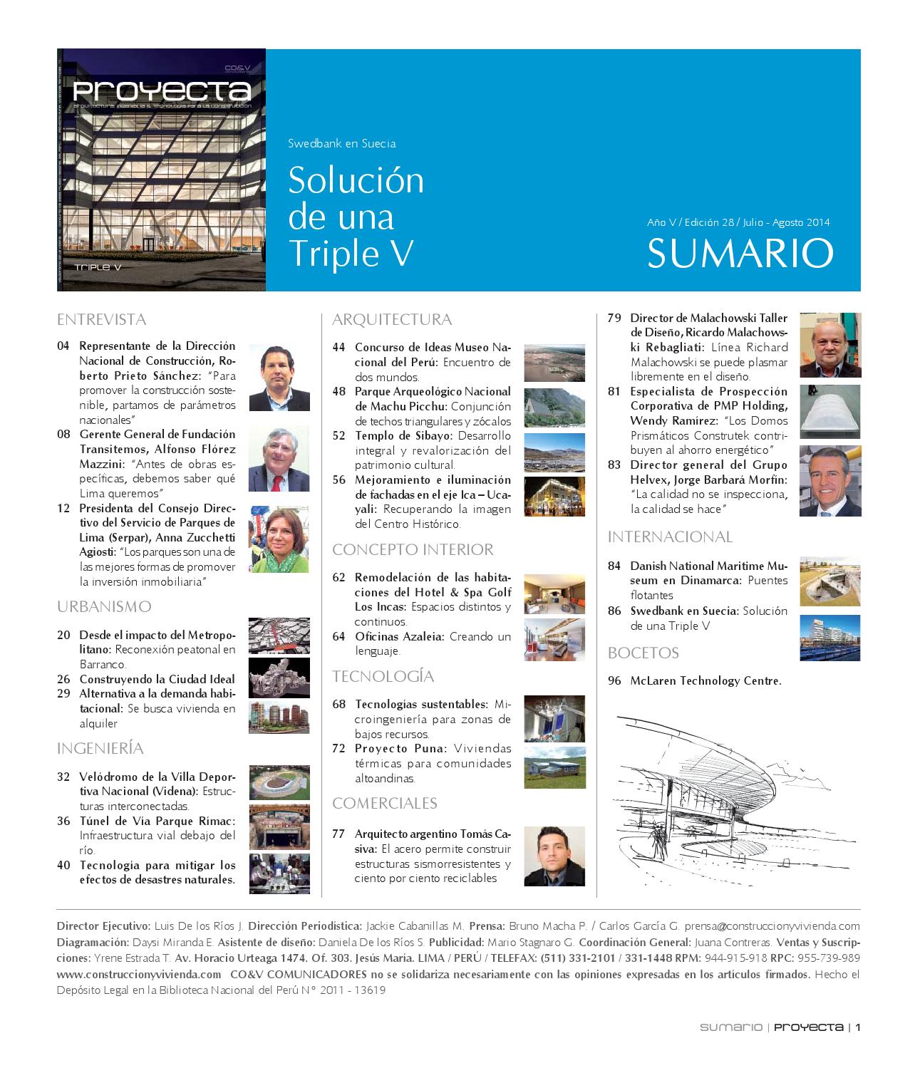 REVISTA PROYECTA ED. 28. LimaPerú. by