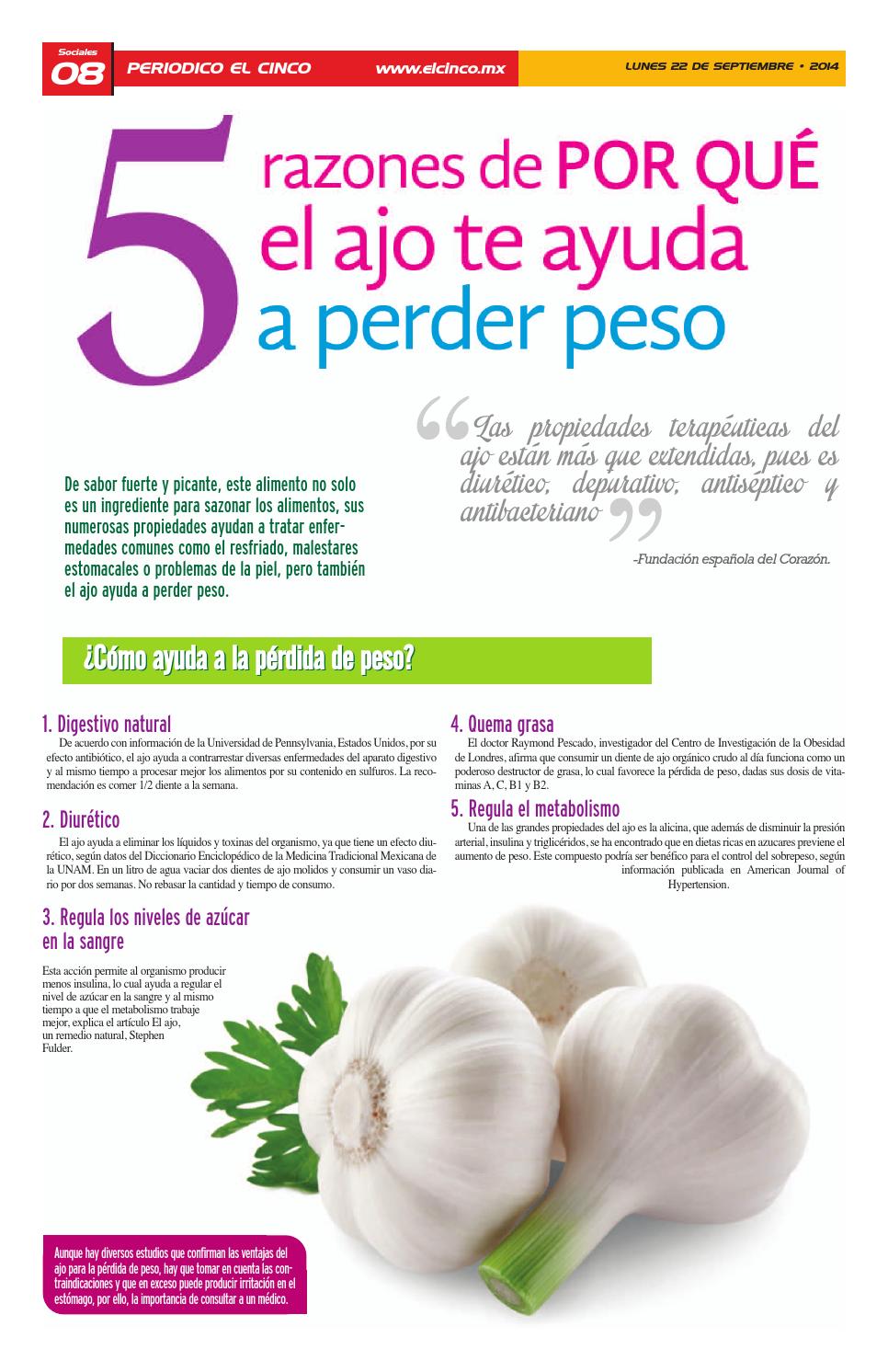 Como consumir el ajo para bajar de peso Como consumir el ajo para bajar de peso