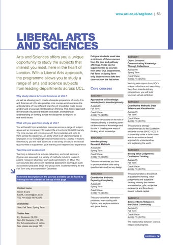 UCL Study Abroad Guide Entry 2015 by UCL: London's Global University ...
