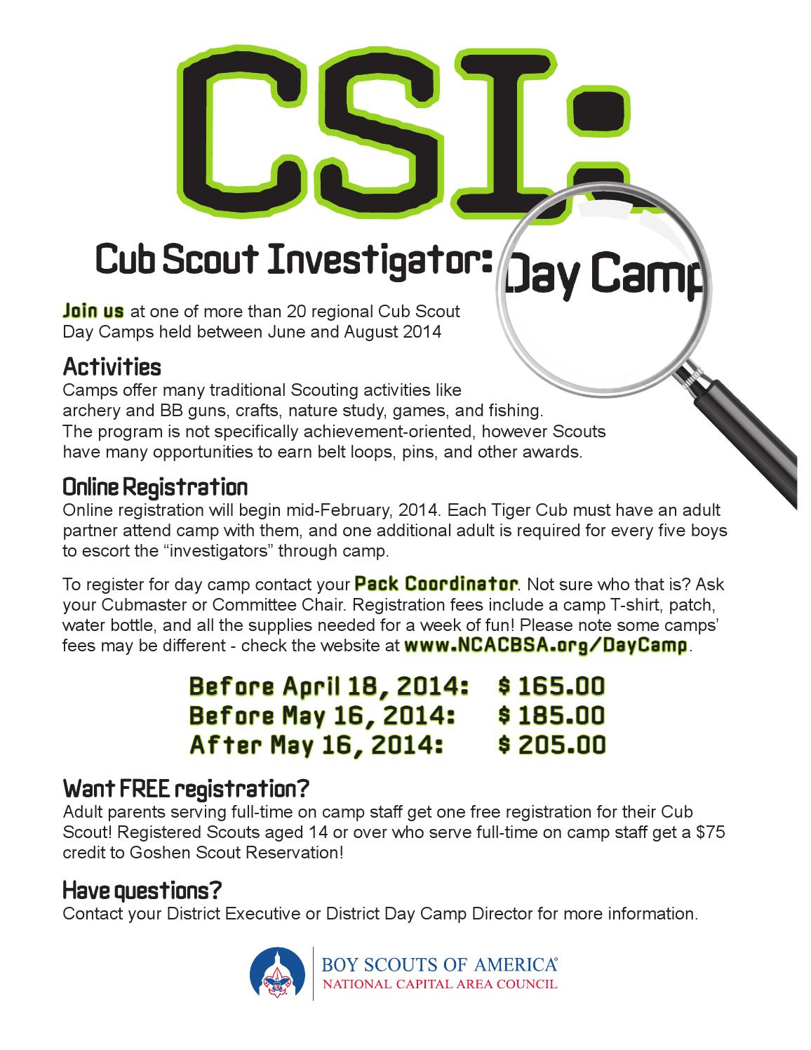 Cub Scout CSI Flyer by Nicholas Murphy - Issuu