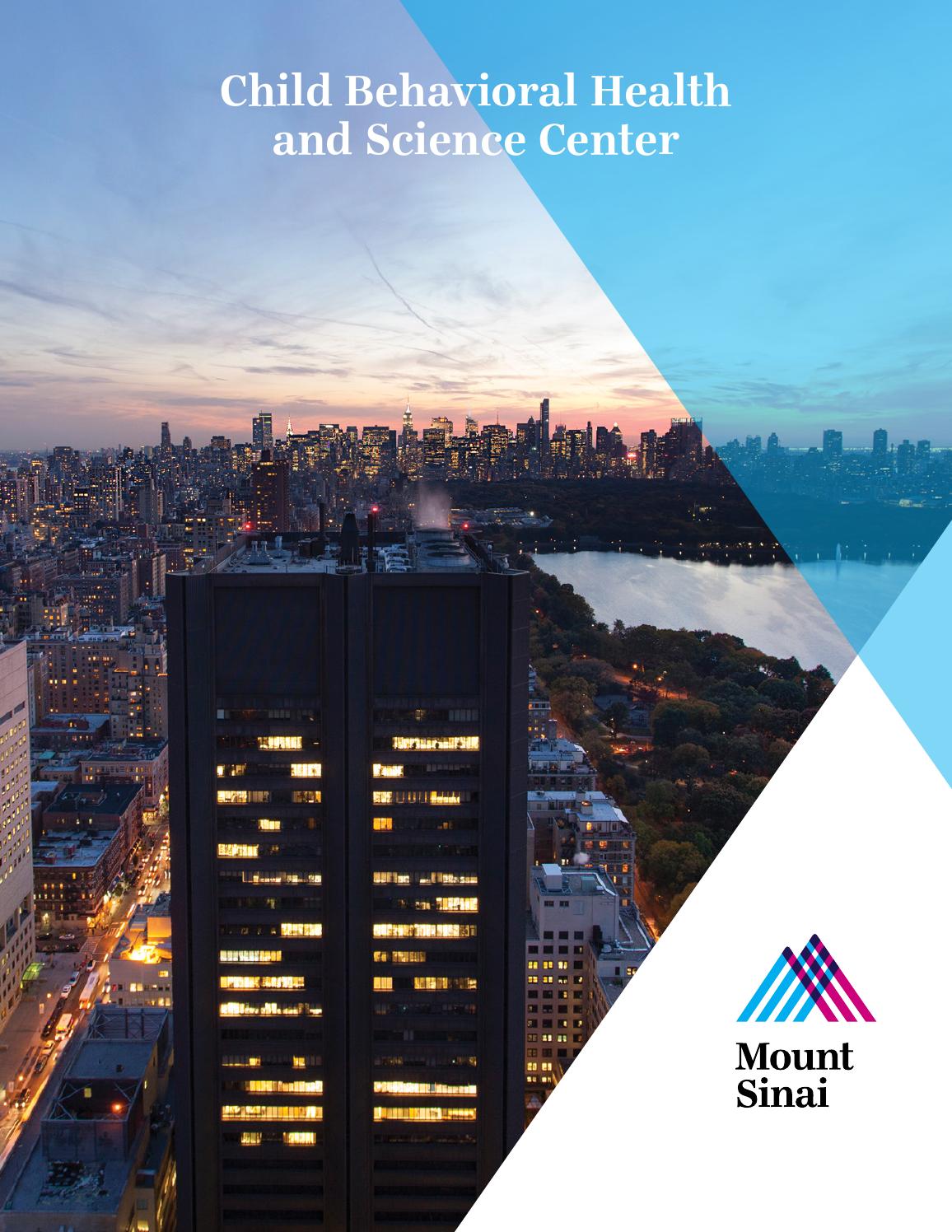Child behavioral health and science center booklet 2014 by Mount Sinai