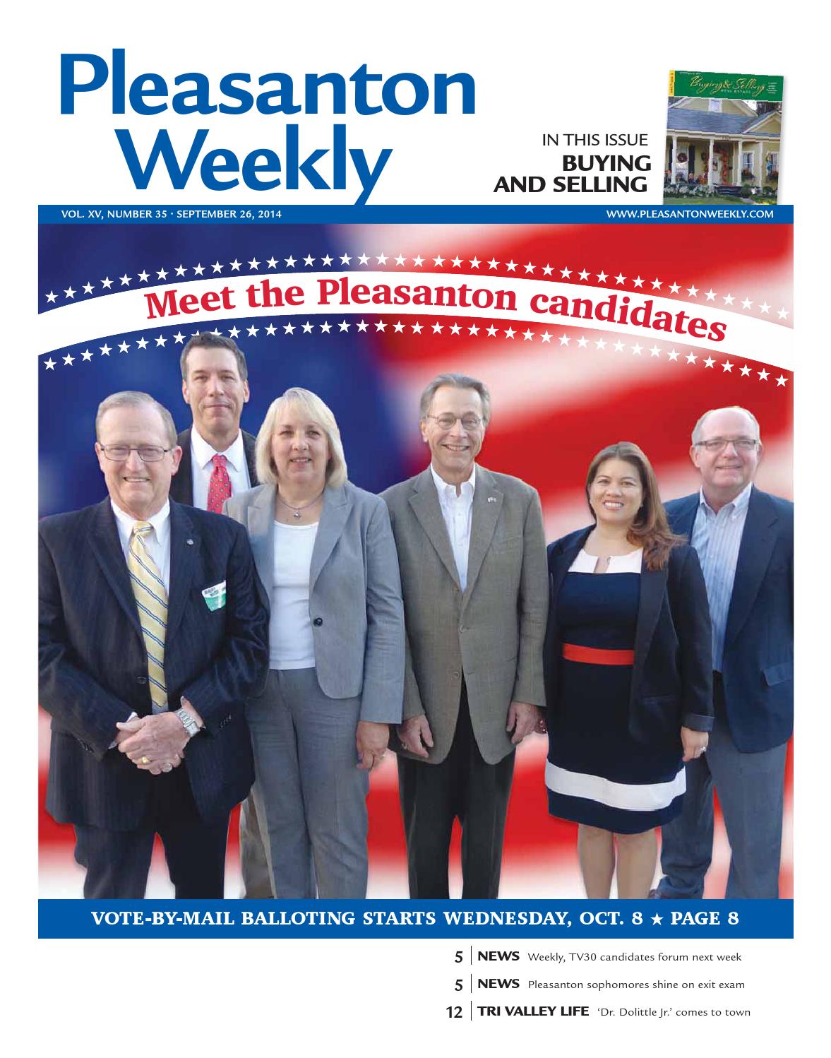 Pleasanton Weekly September 26, 2014 by Pleasanton Weekly Issuu