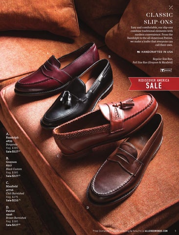 Allen Edmonds 2014 Rediscover America Sale Catalog by Allen