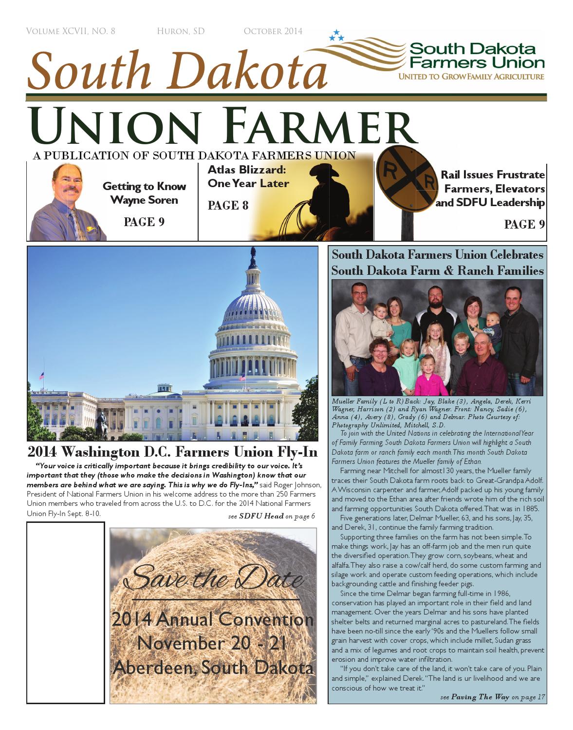 South Dakota Farmers Union October 2014 by South Dakota Farmers Union