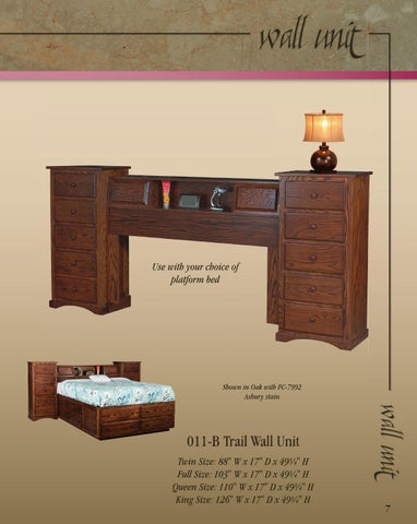 E & G Amish Furniture 2014 印度 Trail 家具目录 / Bedrooms / 第 9 页
