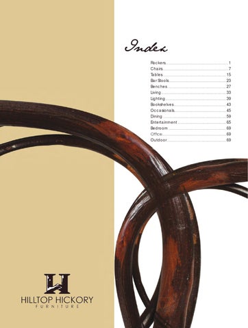 E & G Amish Furniture 2014 Hilltop Hickory 目录 / 乡村 Hickory 家具 / 第 2 页