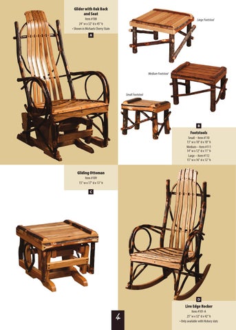 E & G Amish Furniture 2014 Hilltop Hickory 目录 / 乡村 Hickory 家具 / 第 6 页