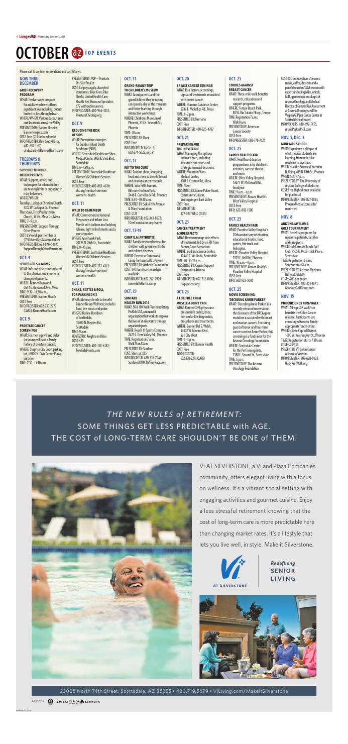 Livingwell Az October 2014 By Republic Media Content Marketing Issuu