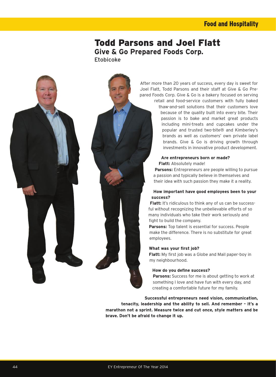 ey entrepreneur of the year ontario october 2014 by business in