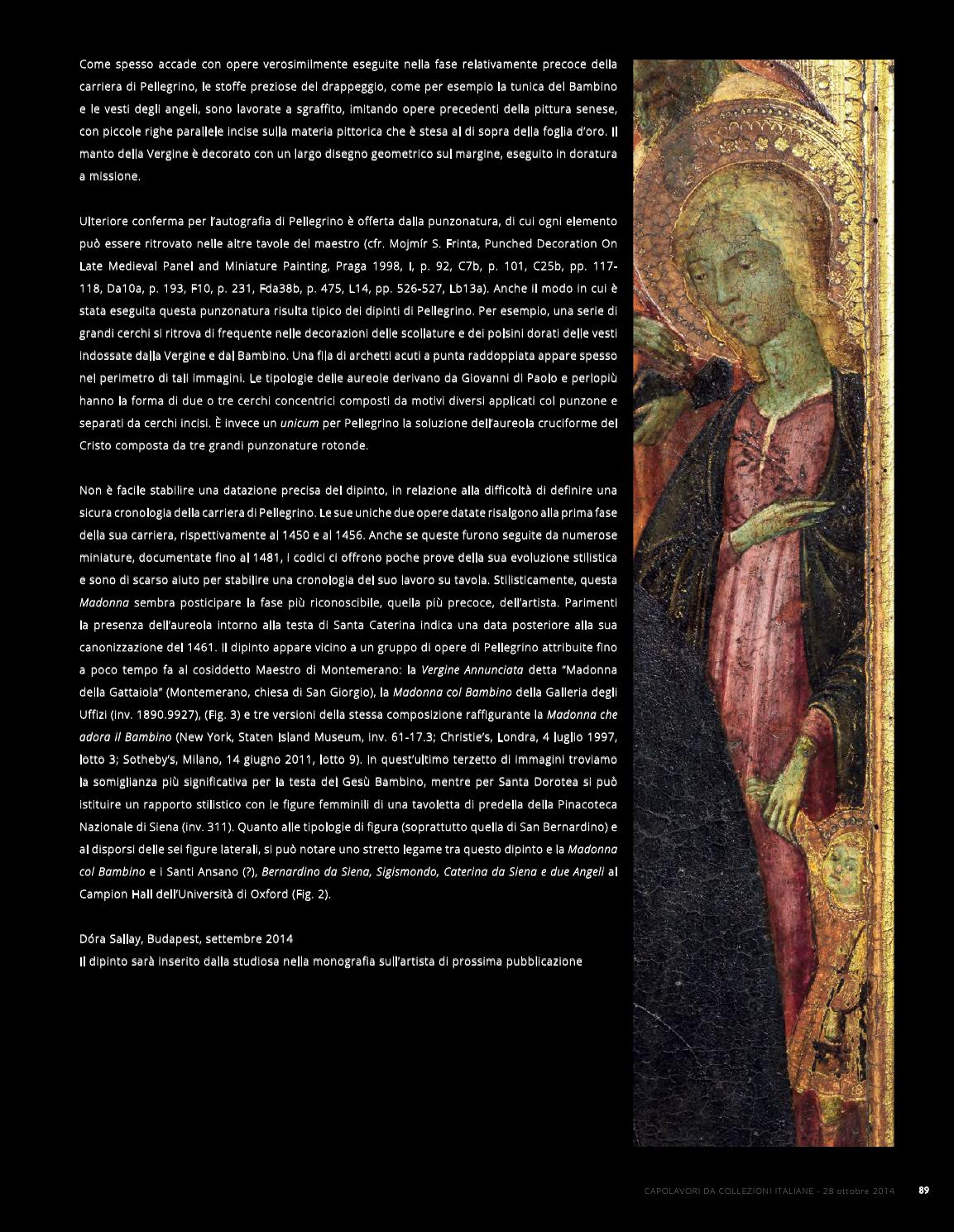 Datazione di una vergine punte