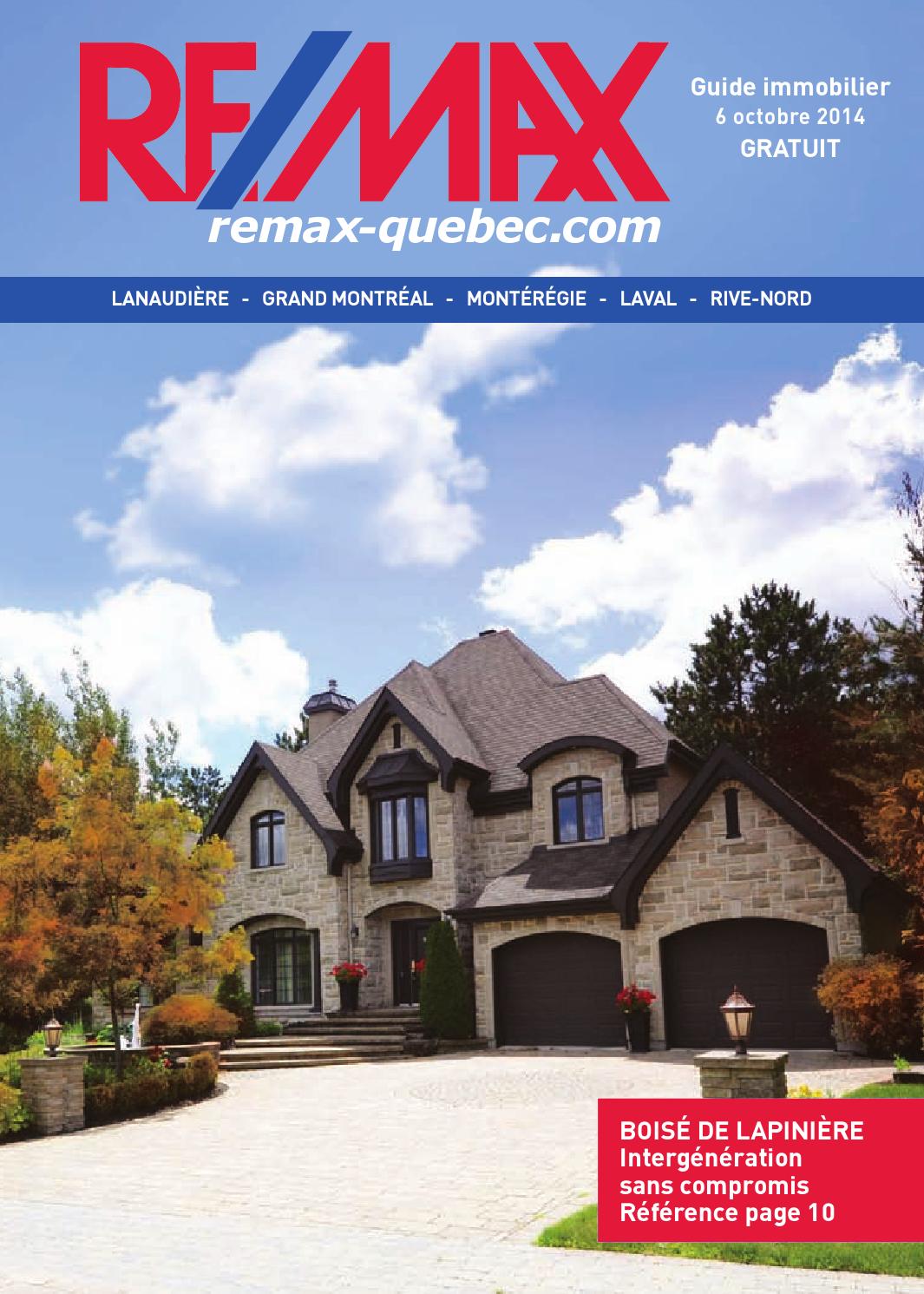 QUEBEC Remax Montreal 06 Oct., 2014 by NextHome Issuu