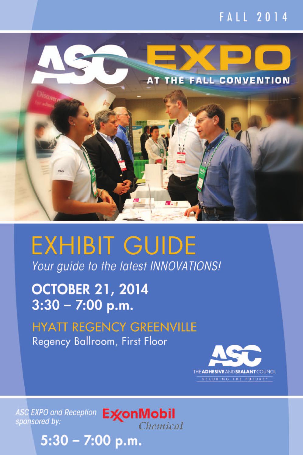2014 Exhibit Guide by The Adhesive & Sealant Council Issuu