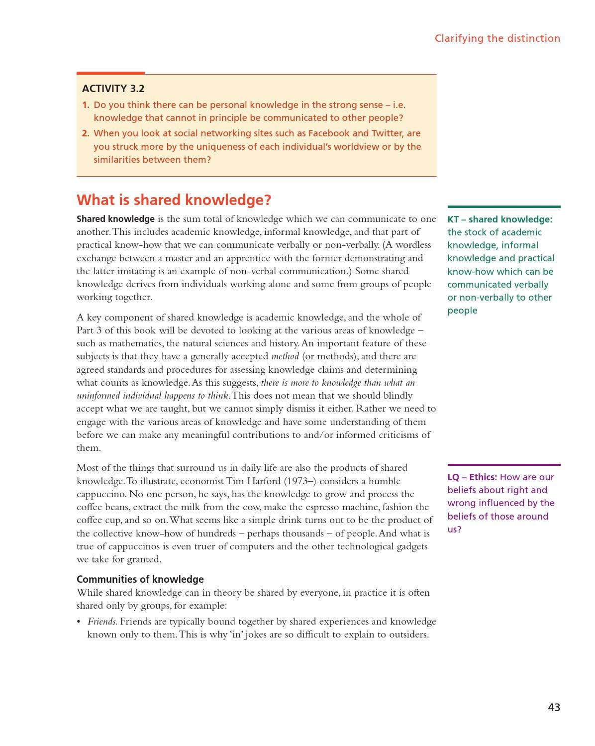 Theory of Knowledge for the IB Diploma (second edition) by Cambridge ...