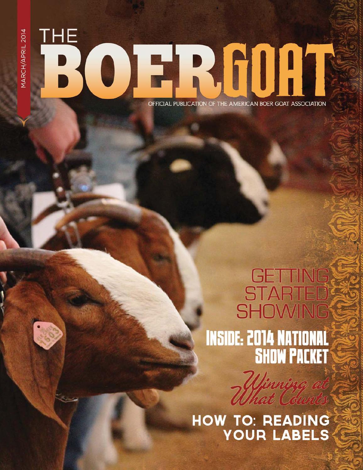 The Boer Goat March/April 2014 by American Boer Goat Association Issuu