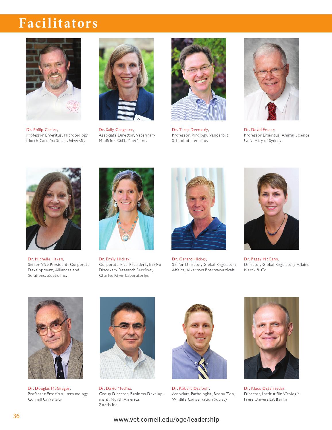 Cornell Leadership Program for Veterinary Students,
