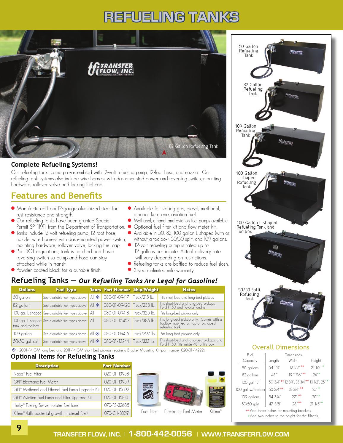 Transfer Flow Aftermarket Fuel Tank Systems Catalog by Transfer Flow