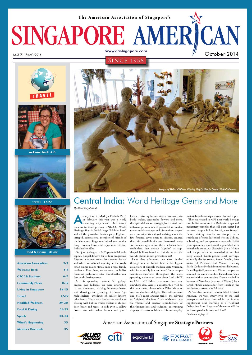 Singapore American Newspaper October 2014 by American Association of