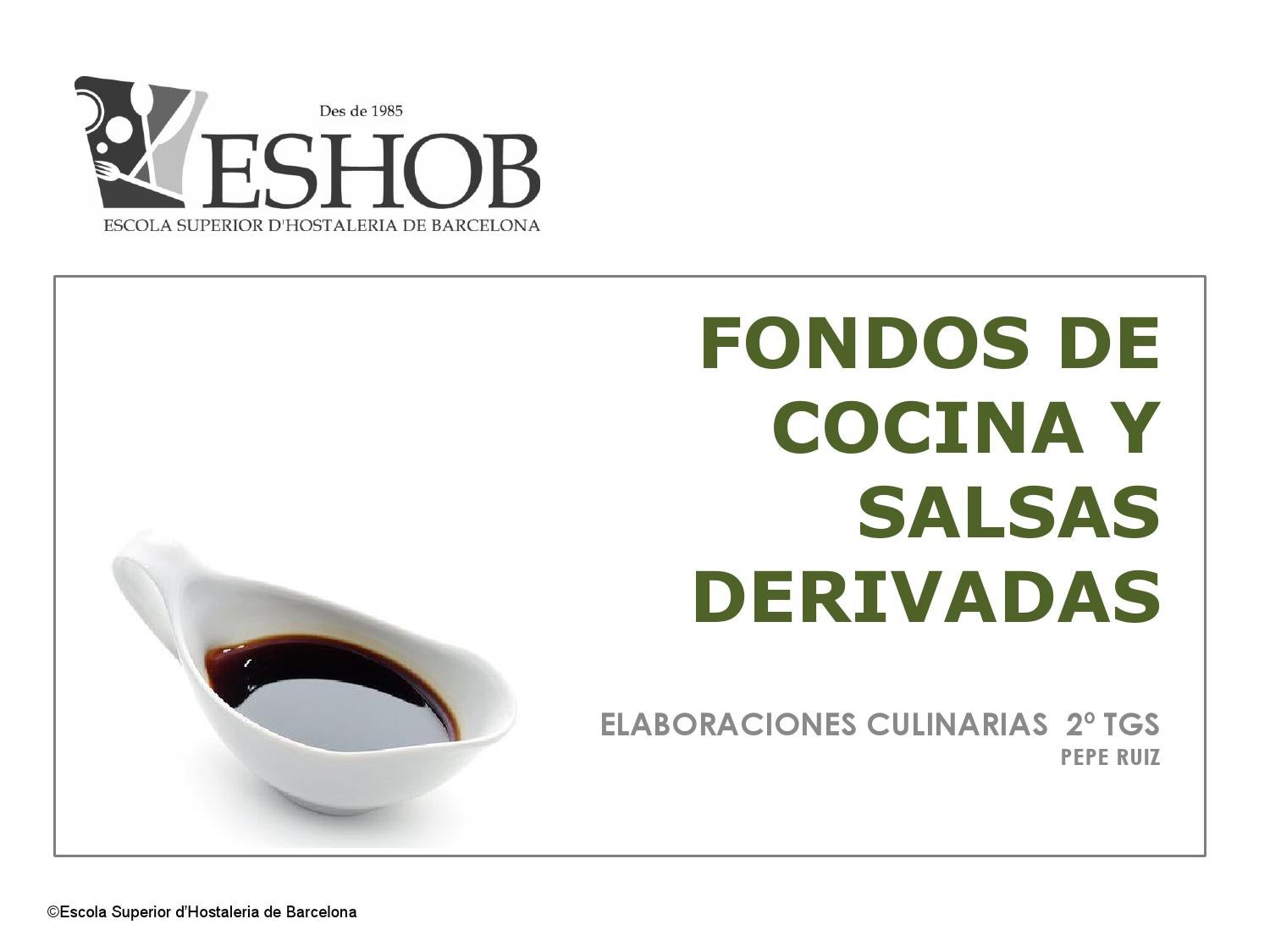 Fondos y salsas de cocina by PepeBCN Issuu