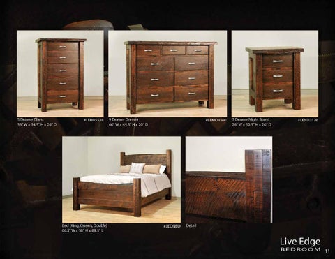 E & G Amish Furniture 2014 Ruff Sawn 卧室 家具目录 ( Schlabach Country Timbers ) / 第 12 页
