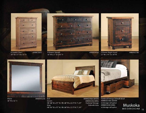 E & G Amish Furniture 2014 Ruff Sawn 卧室 家具目录 ( Schlabach Country Timbers ) / 第 16 页
