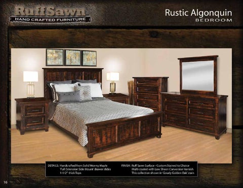 E & G Amish Furniture 2014 Ruff Sawn 卧室 家具目录 ( Schlabach Country Timbers ) / 第 17 页