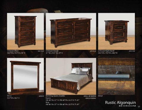 E & G Amish Furniture 2014 Ruff Sawn 卧室 家具目录 ( Schlabach Country Timbers ) / 第 18 页