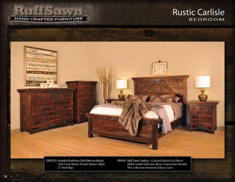 E & G Amish Furniture 2014 Ruff Sawn 卧室 家具目录 ( Schlabach Country Timbers ) / 第 19 页