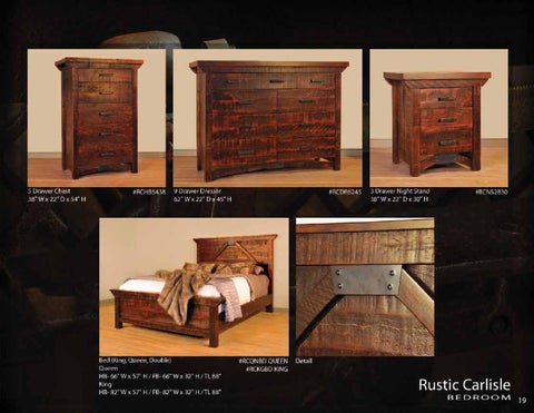 E & G Amish Furniture 2014 Ruff Sawn 卧室 家具目录 ( Schlabach Country Timbers ) / 第 20 页