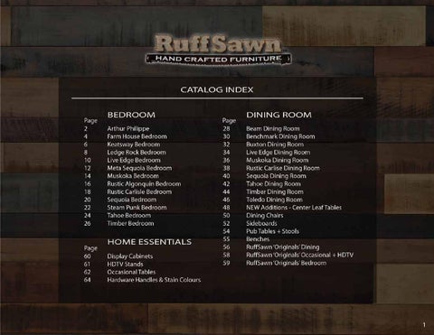 E & G Amish Furniture 2014 Ruff Sawn 卧室 家具目录 ( Schlabach Country Timbers ) / 第 2 页