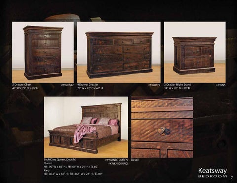 E & G Amish Furniture 2014 Ruff Sawn 卧室 家具目录 ( Schlabach Country Timbers ) / 第 8 页