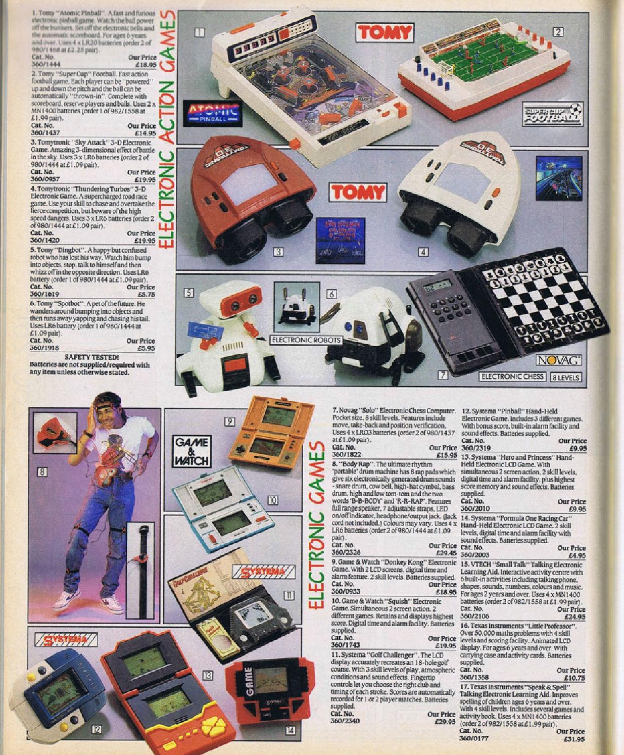 argos children's electronic games