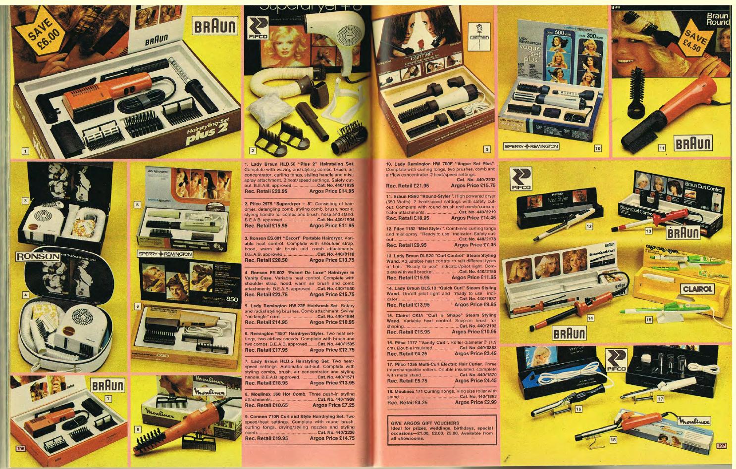 argos electric hot comb