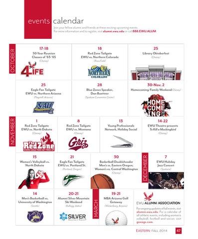 Eastern Magazine | Fall 2014 by Eastern Washington University - Issuu