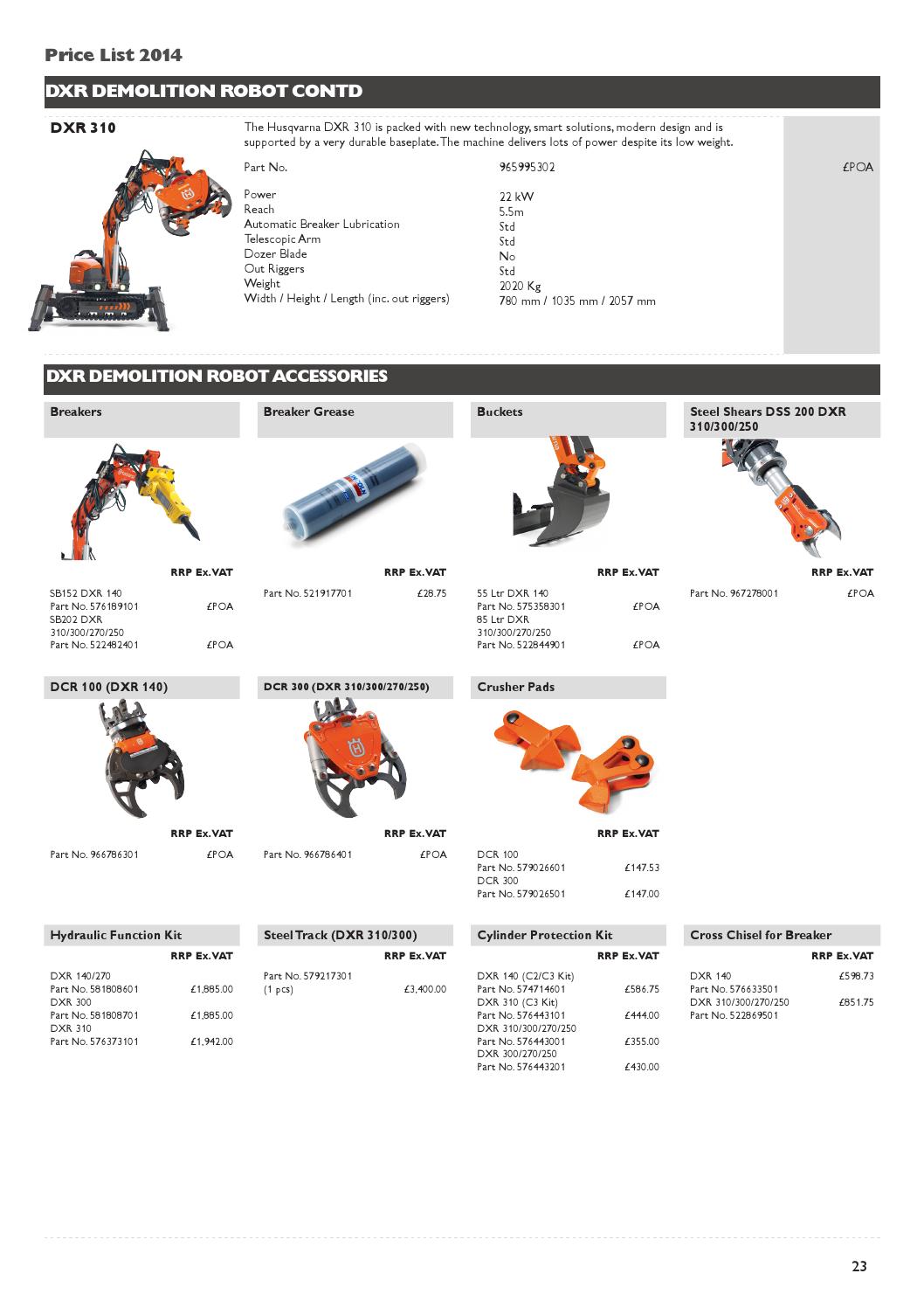 husqvarna demolition robot price